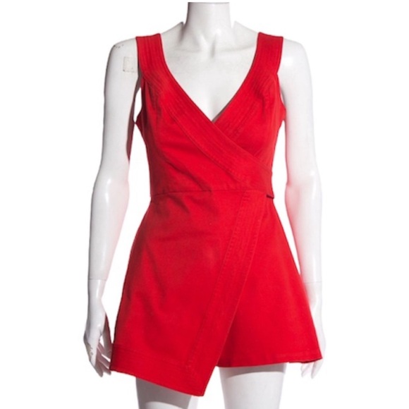 ALEXIS Caterina Dress Wrap Asymmetric Hem in Red size S - Picture 4 of 8